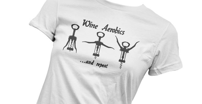 camiseta personalizada arobicos vino